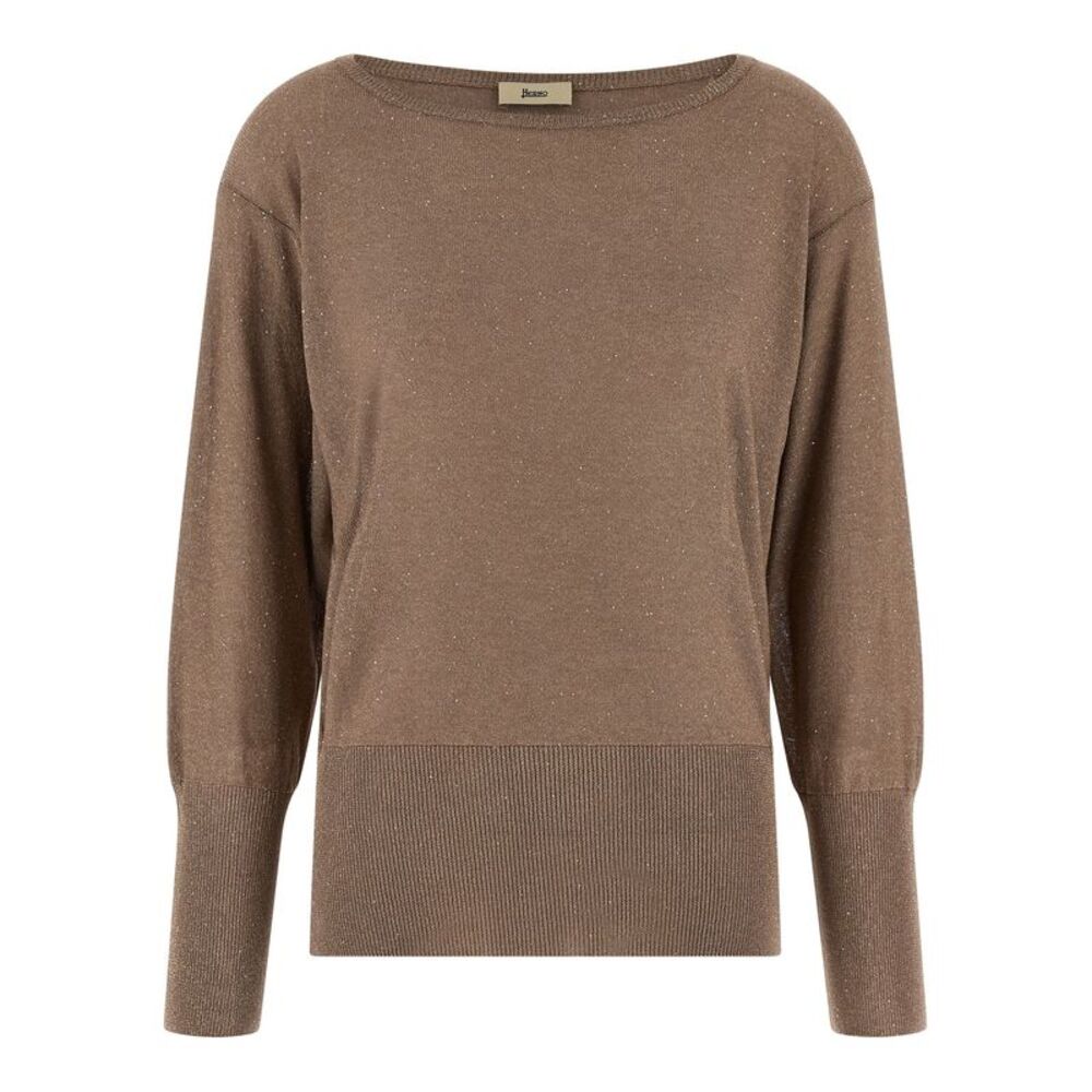 Herno Women Lamé And Sequin Yarn Sweater